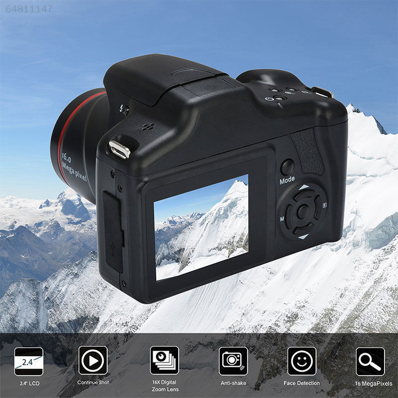 2021 Professional Full HD DSLR HD 1920*1080 Digital Camera Video Support SD Card Wide Lens Optical Portable 16X Digital Camera.