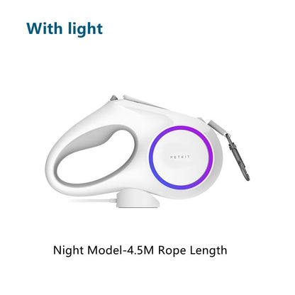 Xiaomi Petkit Go Shine max Pet Leash Dog Traction Rope Flexible Ring Shape 3m / 4.5m with Rechargeable LED Night Light