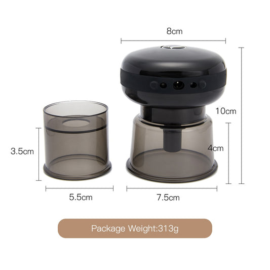 Smart Vacuum Suction Cup Cupping Therapy Massage Jars Anti-Cellulite Massager Body Cups Rechargeable Fat Burning Slimming Device.