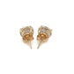 14k Yellow Gold 8.0mm Round CZ Stud Earrings