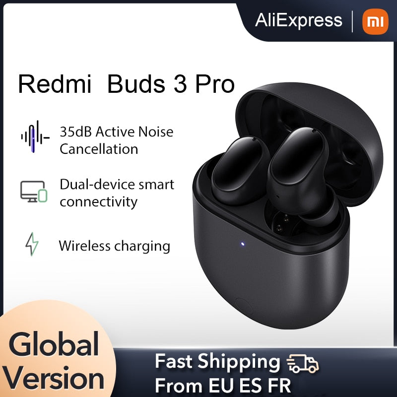 Global version Xiaomi Redmi Buds 3 Pro TWS Bluetooth Earphones Wireless headphones 35dB ANC Dual-device  Redmi Airdots 3 Pro.