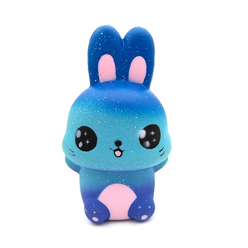 Antistress Squishy Animales Rabbit Galaxy Simulated Animal Doll Slow Rising Bread Scented Squeeze Toy Stress Relief Fun for Kid