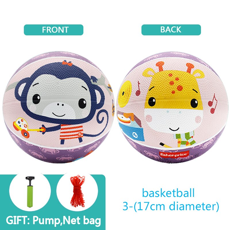 Mattel Fisher-Price Animals Small Leather Ball Sport Training Basketball for 0-4y Baby Toys Soccerball Exercise Outdoor Kids Toy