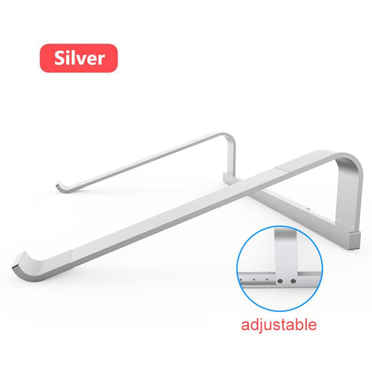 Adjustable Aluminum Laptop Stand Portable Notebook Support Holder For Macbook Pro Computer Riser Stand Cooling Bracket