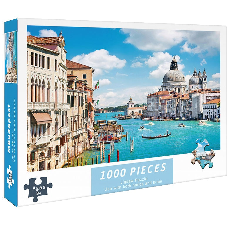 Puzzles for Adults 1000 Pieces Paper Jigsaw Puzzles Educational Intellectual Decompressing DIY Large Puzzle Game Toys Gift
