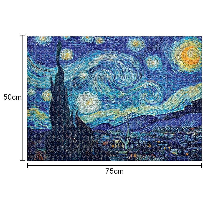 Puzzles for Adults 1000 Pieces Paper Jigsaw Puzzles Educational Intellectual Decompressing DIY Large Puzzle Game Toys Gift