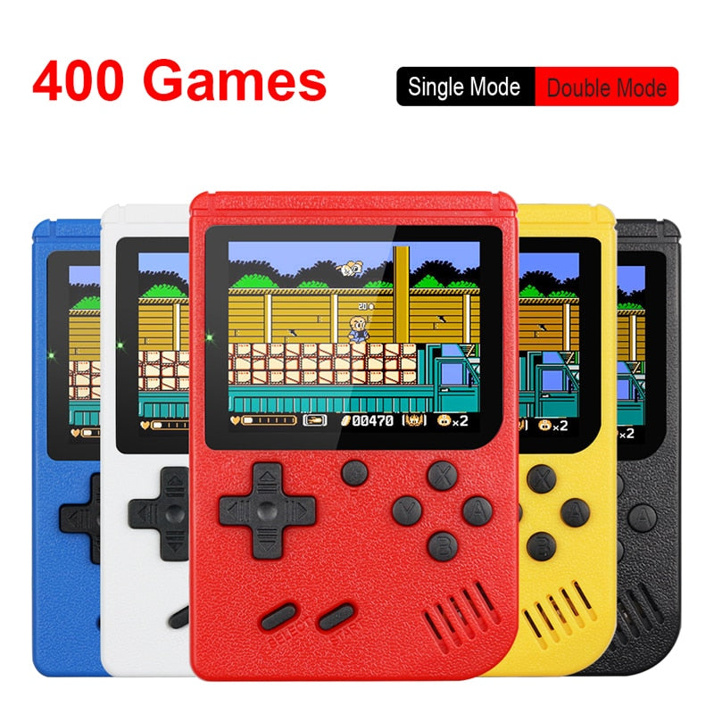 Retro Portable Mini Handheld Video Game Console 8-Bit 3.0 Inch Color LCD Kids Color Game Player Built-in 400 games.