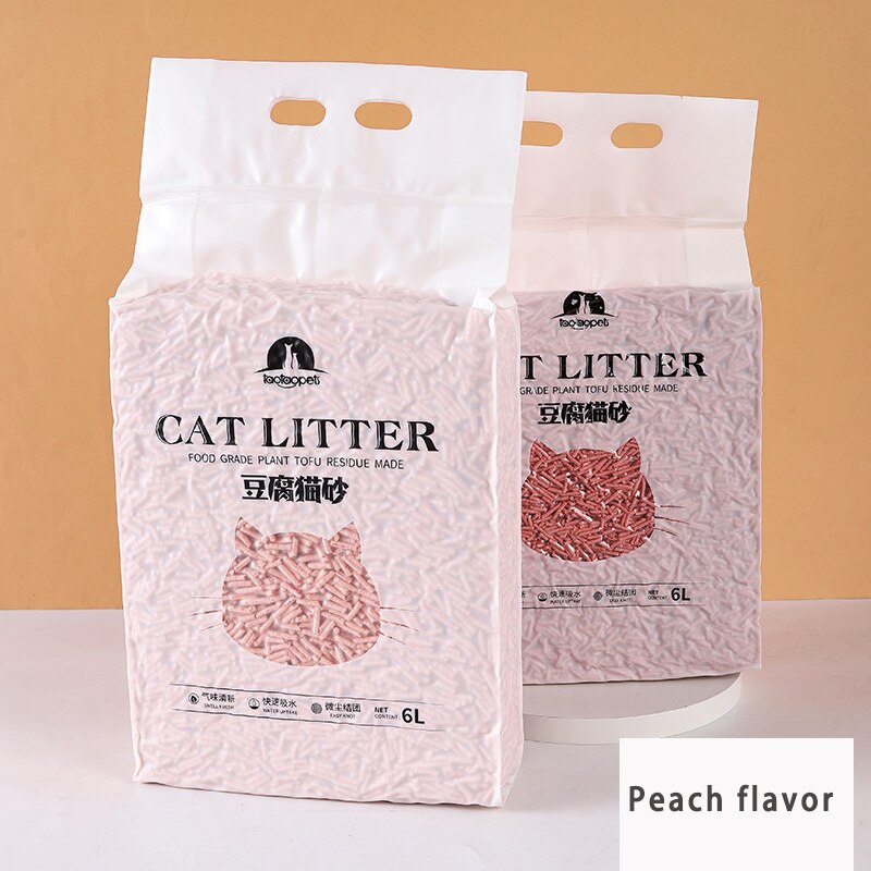 New naughty pet original Tofu Cat litter 6L a variety of biodegradable plant cat litter