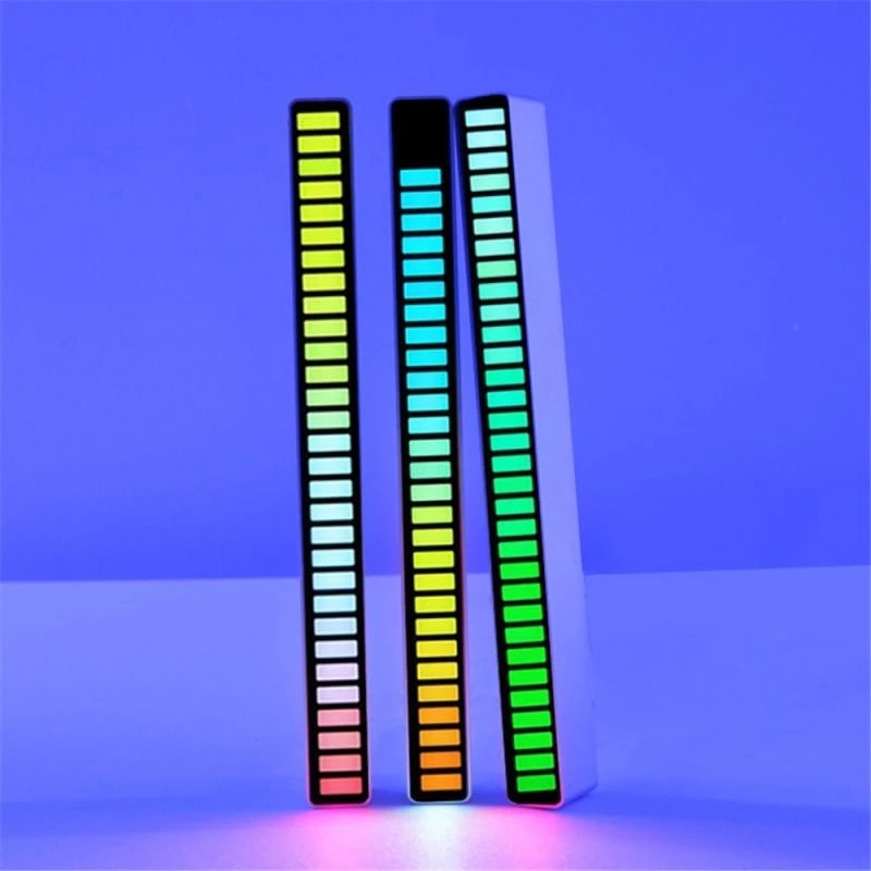 LED Light Bar Ambient RGB Sound Control App Control Pickup Voiceactivated Rhythm Lights Color Ambient Car Party Lamps of Music.