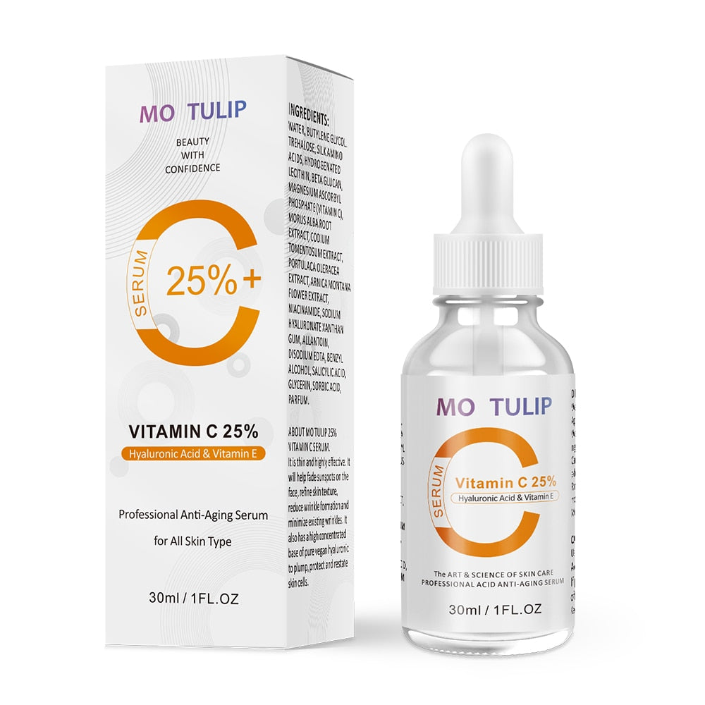MO TULIP Retinol 2.5% Vitamin C / A Facial Anti Wrinkle Serum Remove Dark Spots Collagen Serum Anti Aging Essential Facial Serum