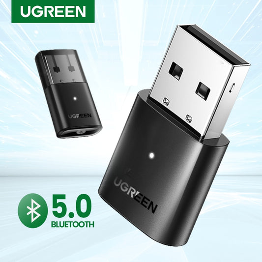 UGREEN USB Bluetooth 5.0 Transmitter Receiver Adapter Dongle For Wireless Mouse Earphone PC Music Audio Bluetooth 4.0 Adapter