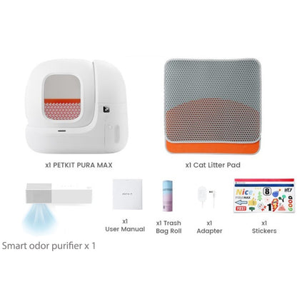 76L Intelligent Pet Cat Litter Box Automatic Self Cleaning Toilet for Cat 2.4G Wi-Fi Remote App Control Cat Sandbox Tray Toilets