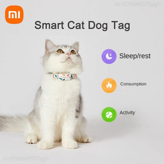 Xiaomi PETKIT Smart Personalized Dog Cat Collars adjustable Soft Nylon Waterproof Puppy Collar Tags Pet Accessories APP Control