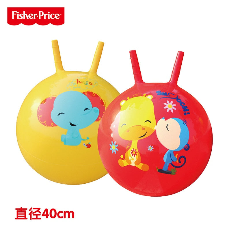 Fisher Price 40 45cm croissant ball jumping ball baby inflatable toy ball jumping horse children