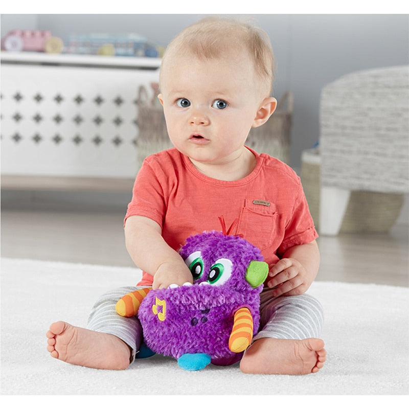 Fisher Price Baby Plush Music Doll Toys Cartoon Animal Little Monster Plush Soothing Hand Puppet Dolls Toy Kids Educational Gift
