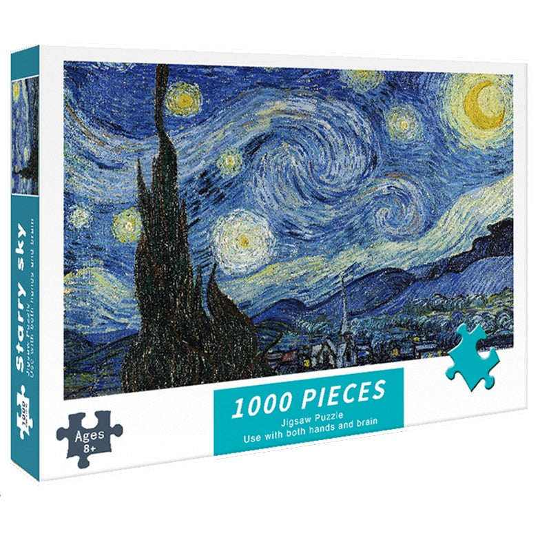 Puzzles for Adults 1000 Pieces Paper Jigsaw Puzzles Educational Intellectual Decompressing DIY Large Puzzle Game Toys Gift