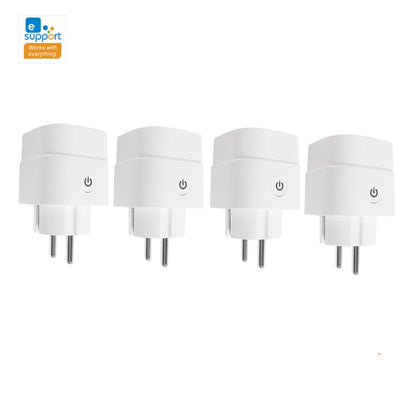 CBE WiFi Smart Plug Sockets 16A EU Plug Tuya Smart Life APP Work with Alexa Google Home Smart-Home Automation EU UK Plug Yandex.