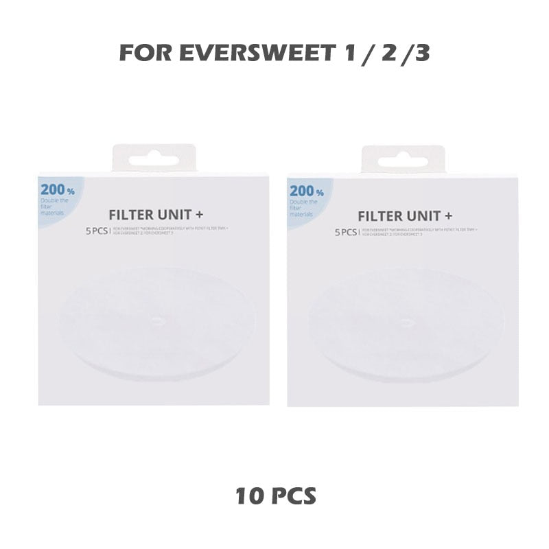 1 Piece/5 Pieces/10 Pieces Petkit Filter For Eversweet2, Eversweet3 And Eversweet Solo Water Fountains Filters Pet Accessories