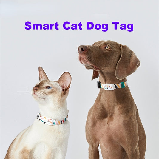 PETKIT Smart Personalized Dog Cat Collars adjustable Soft Nylon waterproof puppy Collar Tags Pet Accessories APP work