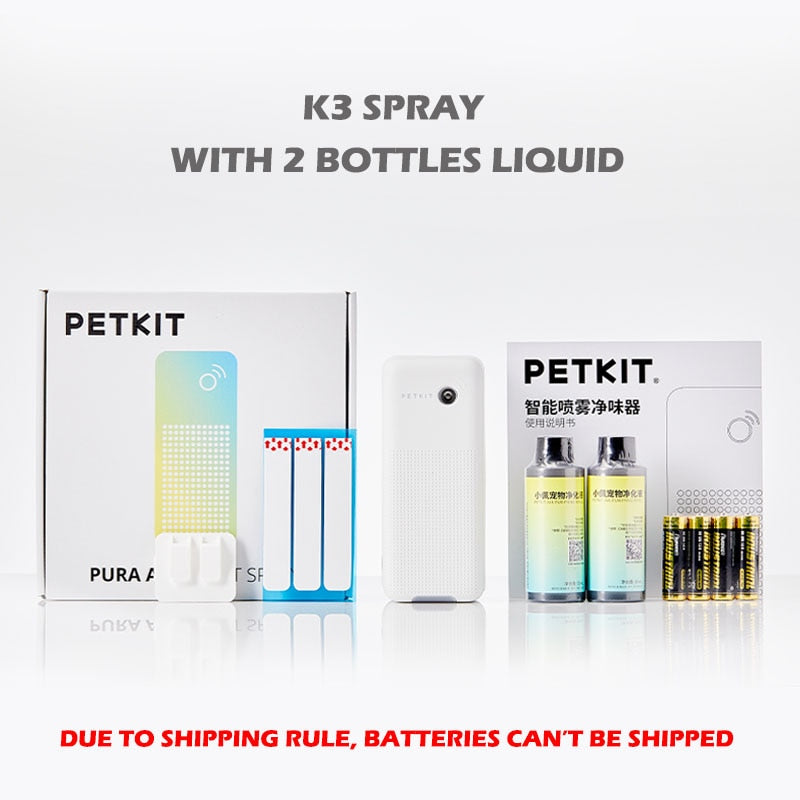 Smart K3 Spray for PETKIT MAX Litter Box Air Purifier Anti-bacteria Cat Toilet Deodorant Odor Removal Machine 4-Month Endurance