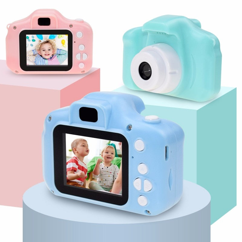 Mini Cartoon Photo Camera Toys 2 Inch HD Screen Childrens Digital Camera Video Recorder Camcorder Toys for Kids Girls Gift.