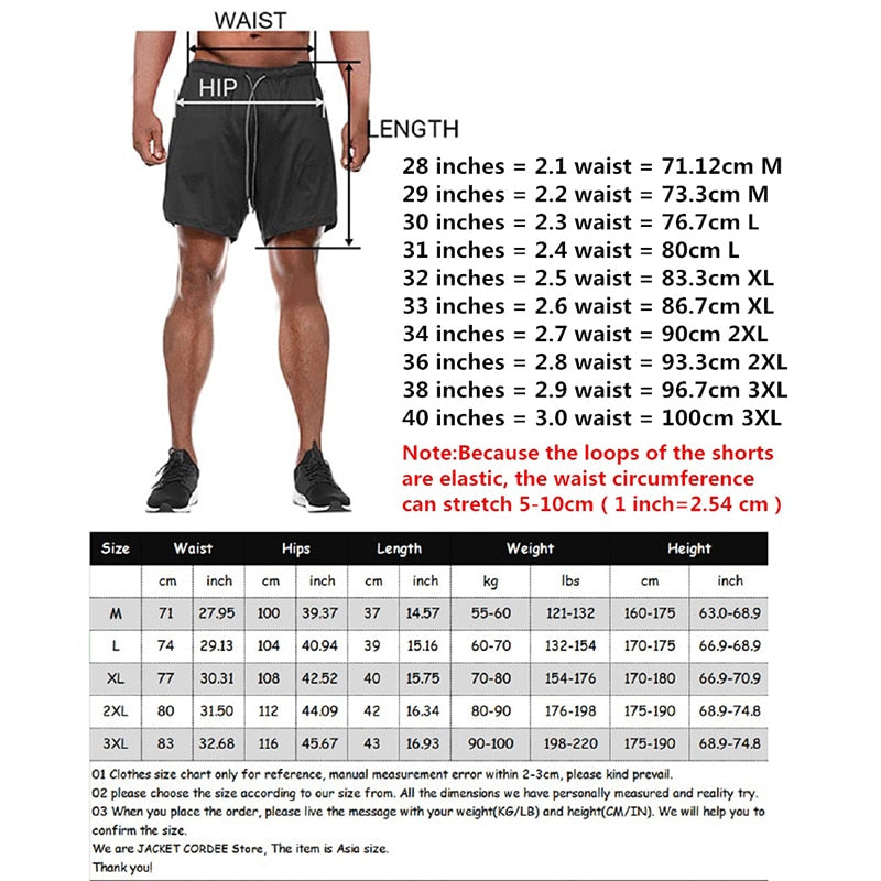 Running Shorts Men Fitness Single-deck Quick Dry GYM Shorts Jogging Training Workout Summer Sport Short Pants Men Sport Shorts