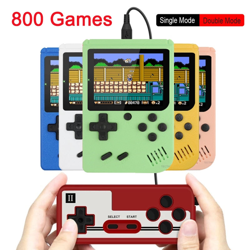 800 IN 1 Retro Video Game Console Handheld Game Player Portable Pocket TV Game Console AV Out Mini Handheld Player for Kids Gift.