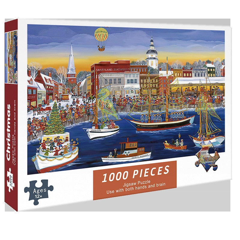 Puzzles for Adults 1000 Pieces Paper Jigsaw Puzzles Educational Intellectual Decompressing DIY Large Puzzle Game Toys Gift