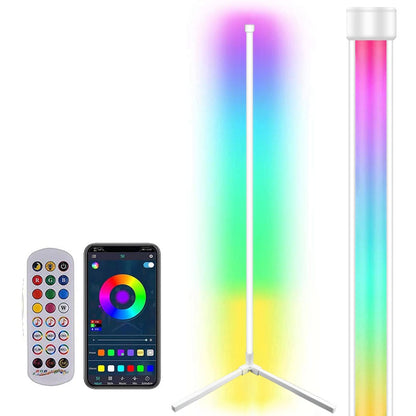 Leclstar Modern LED Floor Lamps RGB Lamp Indoor Lighting Atmospheric Bluetooth Remote Control Stand Light Home Living Room Decor.