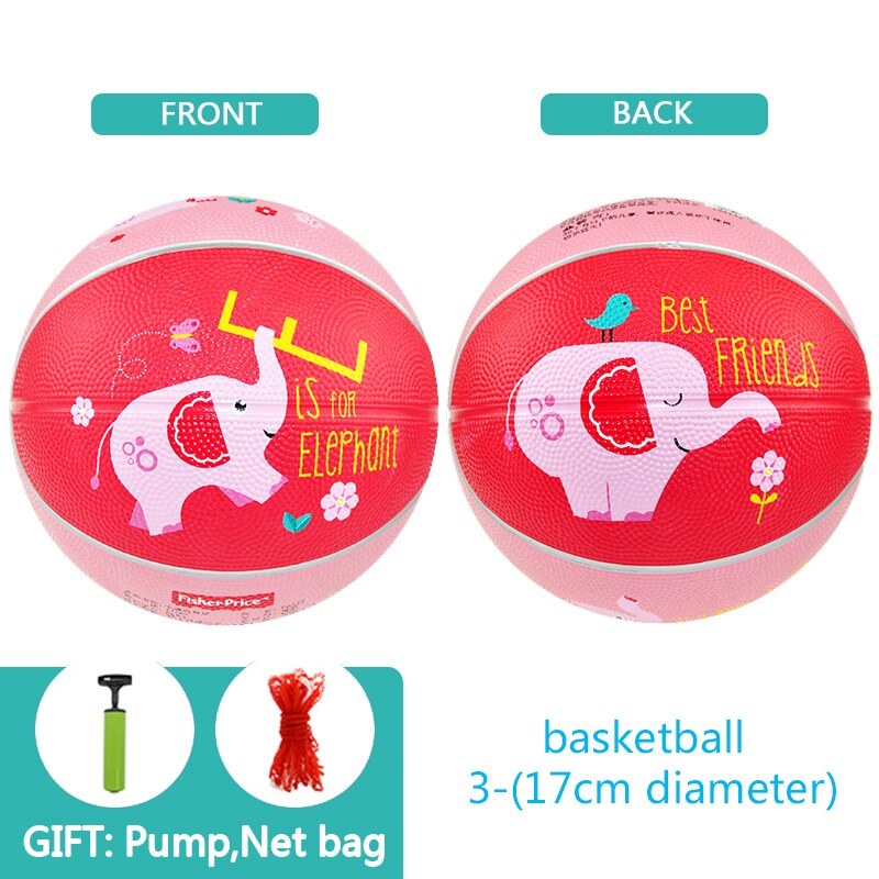 Mattel Fisher-Price Animals Small Leather Ball Sport Training Basketball for 0-4y Baby Toys Soccerball Exercise Outdoor Kids Toy