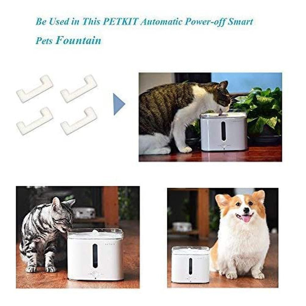 PETKIT EVERSWEET 2 Pet Water Fountain Pre Foam Filters Replacement Filters, 4pcs (White Foam) Fountain Accessories