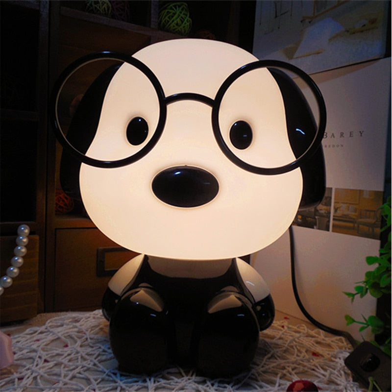 US / EU Plug Reading Table Lamps Baby Room Panda Bear Cartoon Animal Night Light Decoration Lamps For Bedroom Desk Kids Gift.