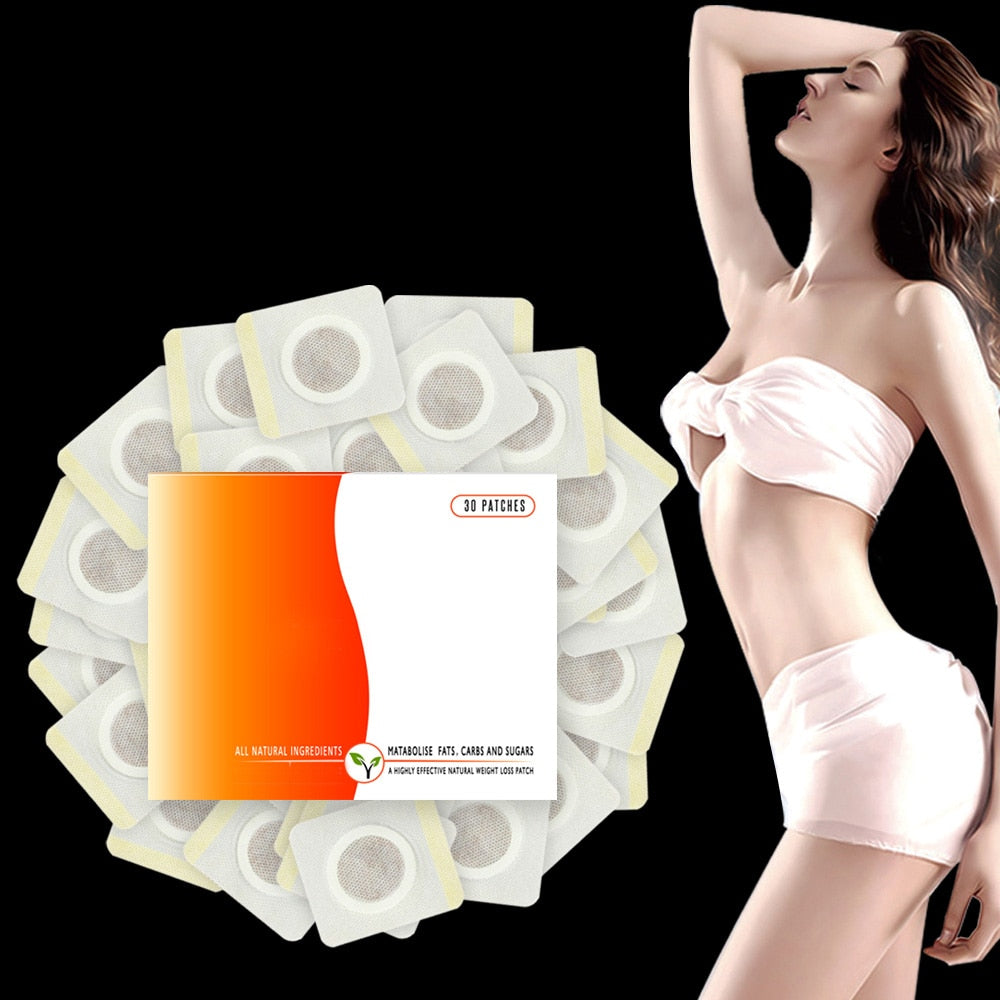 30Pcs/Box Weight Loss Slim Patch Fat Burning Slimming Products Body Belly Waist Losing Weight Cellulite Fat Burner Sticker.
