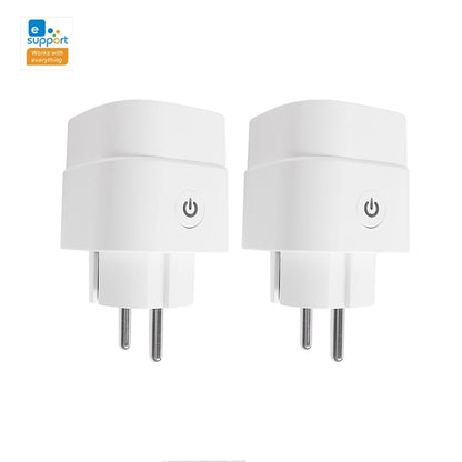 CBE WiFi Smart Plug Sockets 16A EU Plug Tuya Smart Life APP Work with Alexa Google Home Smart-Home Automation EU UK Plug Yandex.