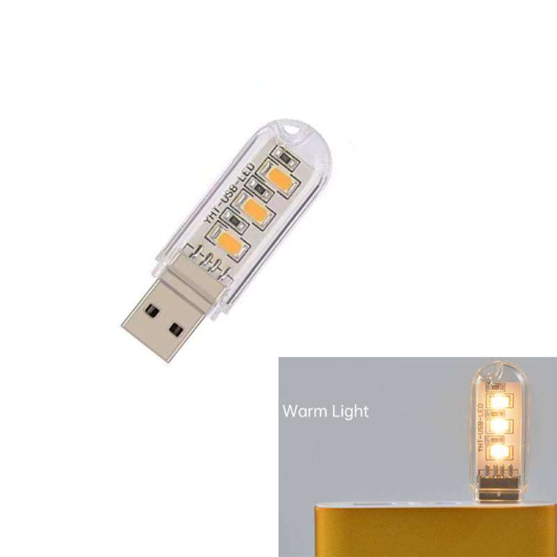 USB Plug Lamp Computer Mobile Power Charging USB Small Book Lamps LED Eye Protection Reading Light Small Round Light Night Light.