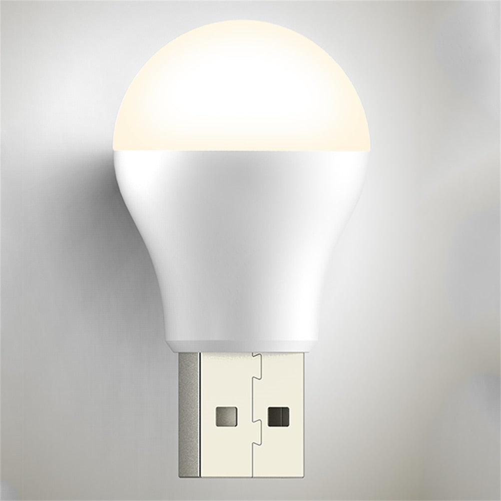 USB Plug Lamp Computer Mobile Power Charging USB Small Book Lamps LED Eye Protection Reading Light Small Round Light Night Light.