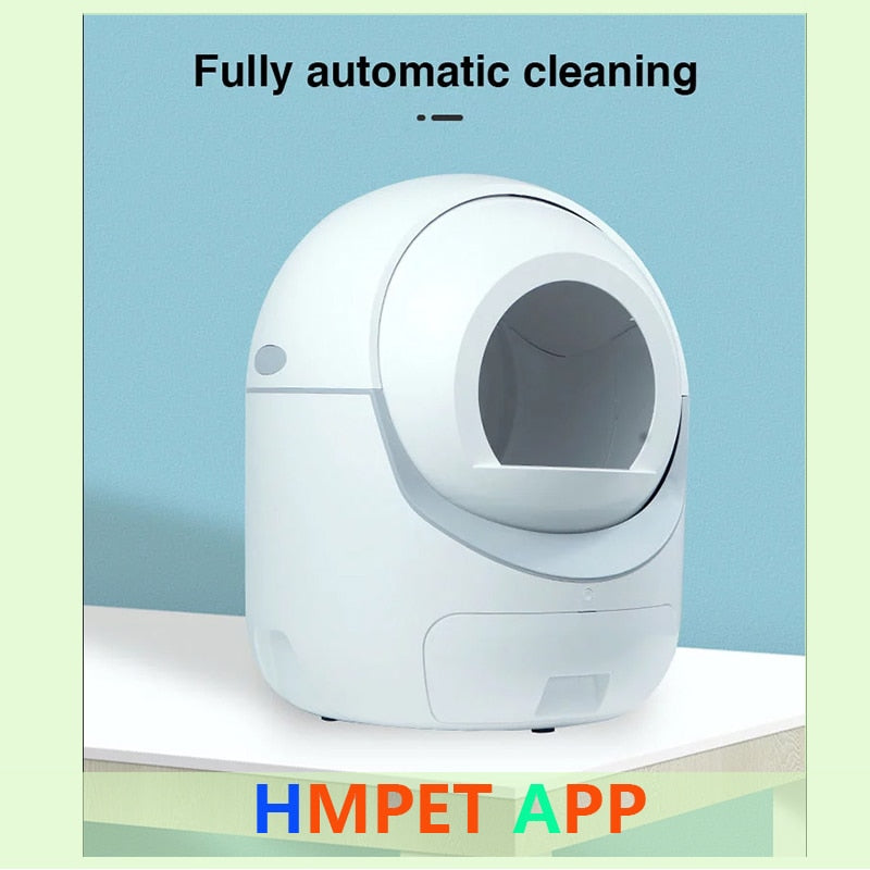 Automatic Self Cleaning Cats Operation Humidity Litter Box Tofu cat litter Toilet Rotary  door curtain supply Bedpan Pets Access