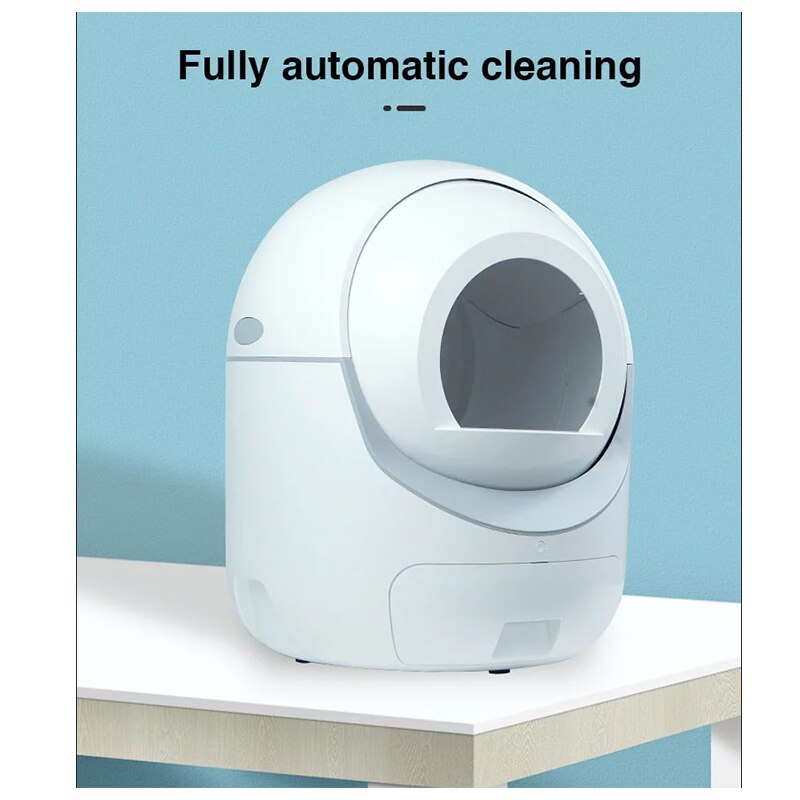 Automatic Self Cleaning Cats Operation Humidity Litter Box Tofu cat litter Toilet Rotary  door curtain supply Bedpan Pets Access