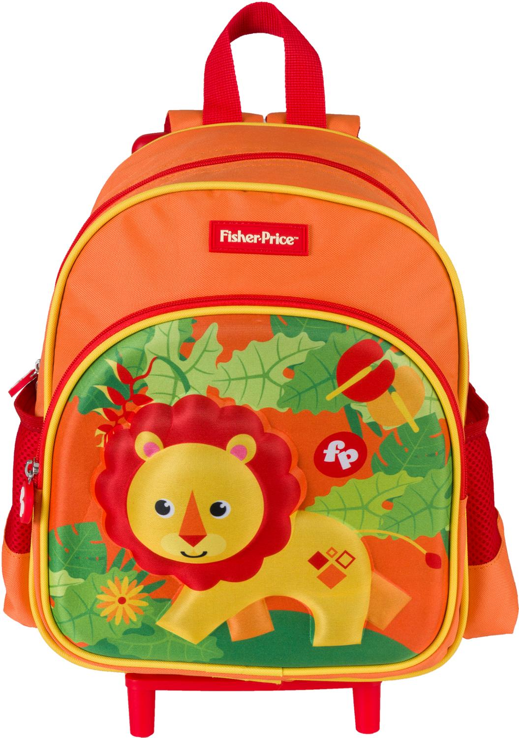 Fisher-Price 3D backpack toy baby kids girls boys Kawaii kindergarten bag trolley wallet money phone bag school bag