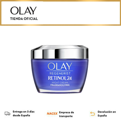 Olay Regenerist Retinol24, 50ML night moisturiser, Anti-ageing, Retinol and vitamin B3, no fragrances, creams and lotions.