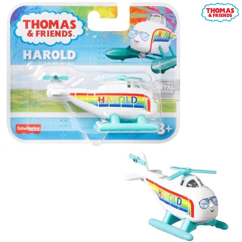 Original Thomas & Friends Train Toys Collectible Railway Die-Cast Harold Helicopter Henry Mini Matel Kid BHR64 Gift