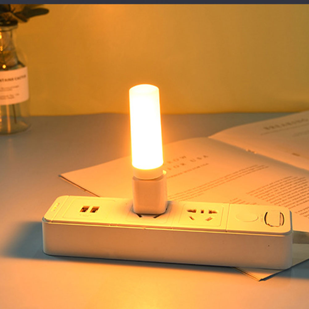 USB Plug Lamp Computer Mobile Power Charging USB Small Book Lamps LED Eye Protection Reading Light Small Round Light Night Light.